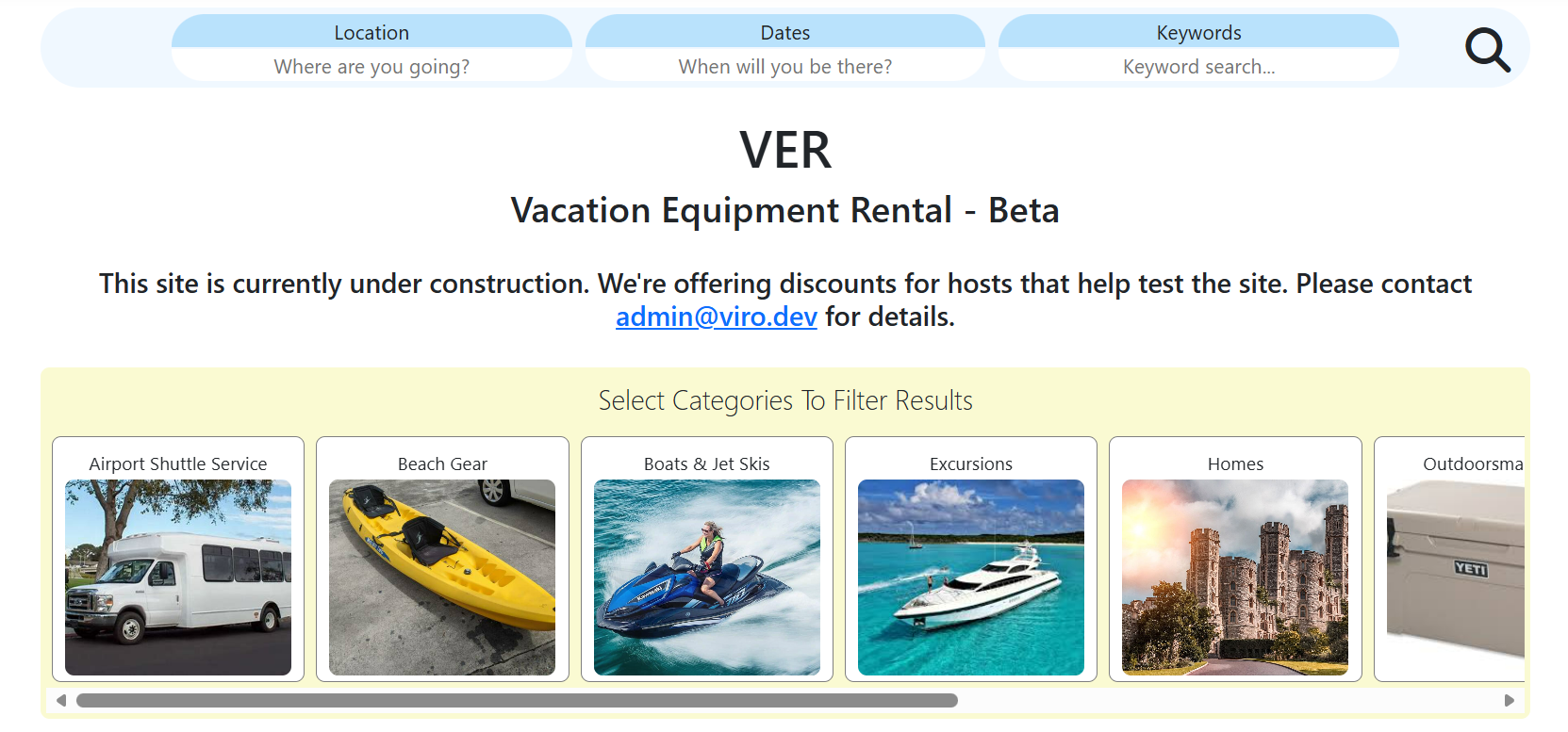 Vaction Equipment Rental